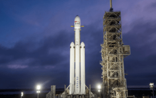 Falcon Heavy on Launch Pad