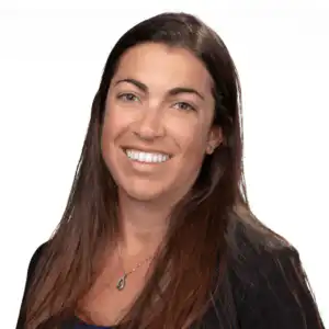 Professional headshot of Jasmine Longo, Loan Officer Assistant to Mary Cable at Morgan Financial, smiling in a black top.