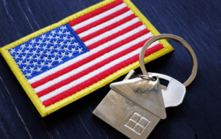 American Flag and key