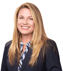 Professional headshot of Yena Morgan, Co-Founder and Owner of Morgan Financial, smiling and wearing a navy blazer.