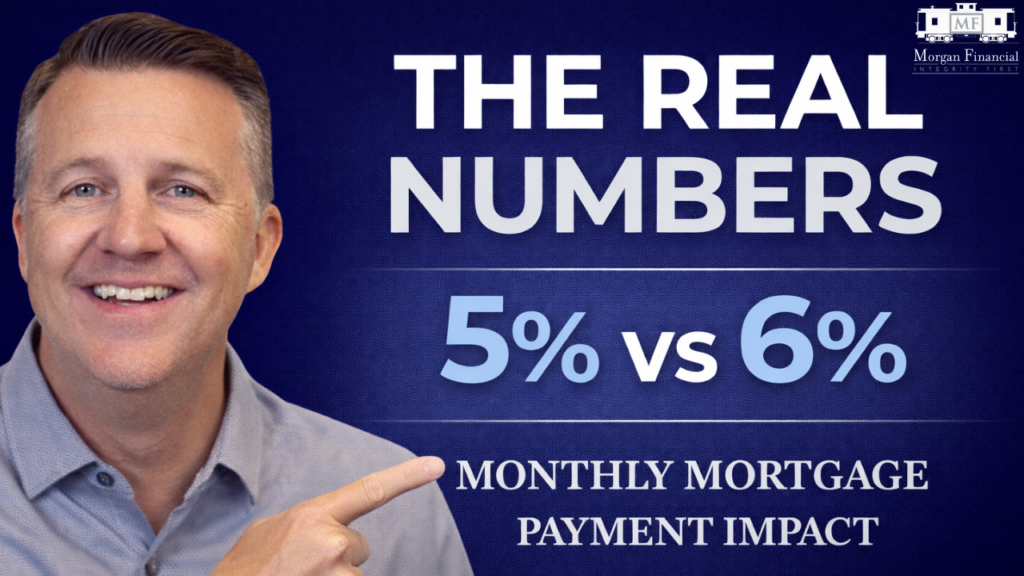 5% vs 6% mortgage rate comparison monthly payment difference homebuyer example