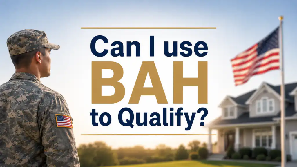 Can I use BAH to qualify for a VA loan with service member and home background
