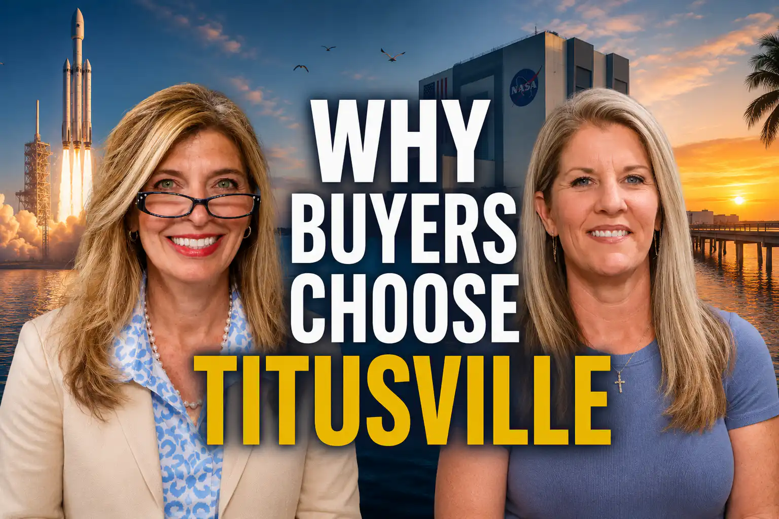 Lindsay Schellhorn from Morgan Financial and Darcy Covington from Coast to Coast Home Team with Real Broker discussing Titusville Florida